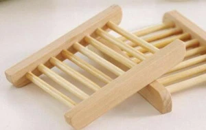 BeNat. 2-PACK. Natural Bamboo Tray. Wooden Soap Dish. 2-PACK! ECO-FRIENDLY. - Picture 1 of 6