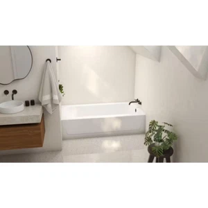 Bootz Industries Soaking Bathtub W/ Right Drain 60" X 30" White - Picture 1 of 12