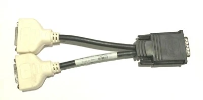 Dell Molex DMS-59 Male to Dual DVI-I (25+5) Female Y Splitter Adapter H9361 - Image 1 of 3