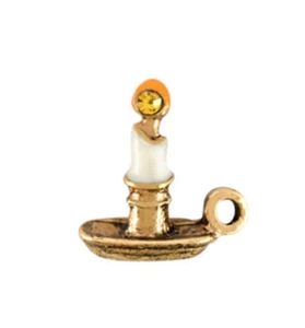 Origami Búho TONO DORADO VELA VENTANA NAVIDEÑA Esmalte Flotante NAVIDAD Dije - Imagen 1 de 3