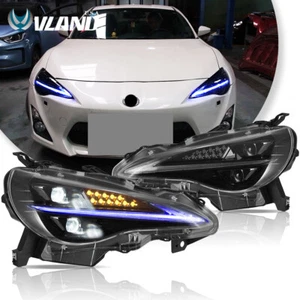 VLAND LED Headlights w/DRL Animation For 2013-20 Subaru BRZ/Scion FR-S/Toyota 86 - Picture 1 of 18