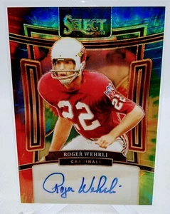 2023 Select Roger Wehrli Tie Dye Autograph /25 Arizona Cardinals 2007 HOF - Picture 1 of 2