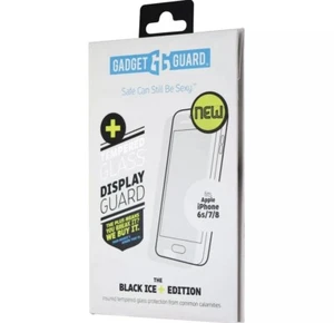 Gadget Guard (Black Ice+) Tempered Glass Screen Guard for Apple iPhone 6/6S/7/8 - Picture 1 of 2