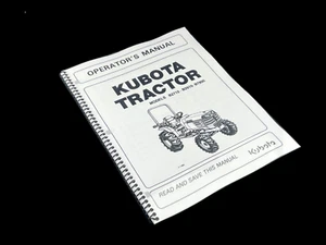 Kubota B2710 B2910 B7800 Operator's Manual: 76 Pages & Coil Bound - Picture 1 of 2