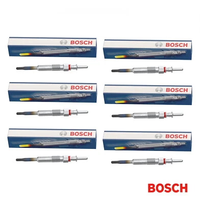 GLOW PLUGS x 6 BOSCH GLP070 BMW 1 3 5 6 7 SERIES X5 X6 M47 M57 ENGINES A2208 - Image 1 of 4