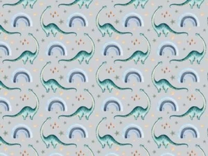 Minerva Cotton Jersey Stretch Knit Fabric Grey - per metre - Picture 1 of 6