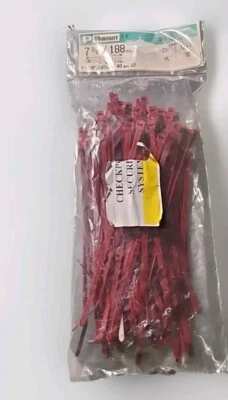 Panduit PLT2S-C702 Plenum -cable Tie Maroon Halar - 7-3/8" - 100 pcs - Image 1 of 4