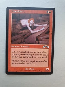Anarchist, MTG Exodus (1998), Common Red Creature NM - Picture 1 of 2