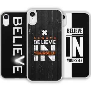 BELIEVE In Yourself Motivational Inspiring Quote Phone Case Cover iPhone Samsung - Picture 1 of 10