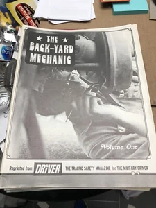 VTG THE BACK-YARD MECHANIC Magazine-VOLUME 1 & 2 (1978)-THE MILITARY DRIVER  - Picture 1 of 2