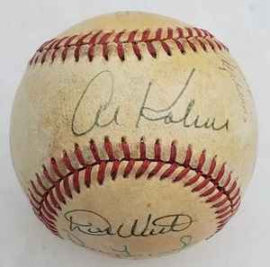 1969 Detroit Tigers Team Signed Baseball-11 Autographs-Al Kaline on Sweet Spot - Picture 1 of 7