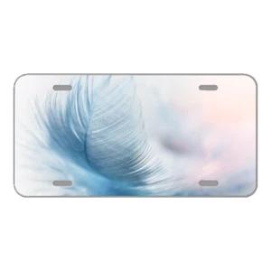 Custom Novelty License Plate With Gorgeous Feather Add Text - Picture 1 of 1