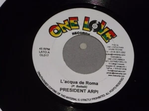 President Arpi: L'acqua De Roma Italian EX+ 7" - Imagen 1 de 3