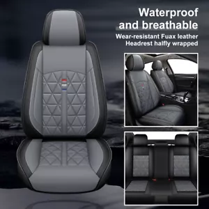 Car 5-Seat Covers Gray Full Set PU Leather Protector For MAZDA CX-5 2013-2024 - Picture 1 of 10
