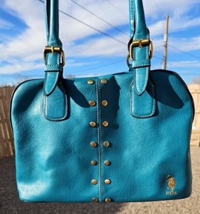 US POLO Assn. Teal Handbag Purse Shoulderbag USPA - Picture 1 of 22