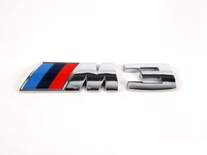 BMW GENUINE E90 E92 E93 M3 CHROME REAR BOOT LID BADGE EMBLEM 51148041901 - Picture 1 of 7