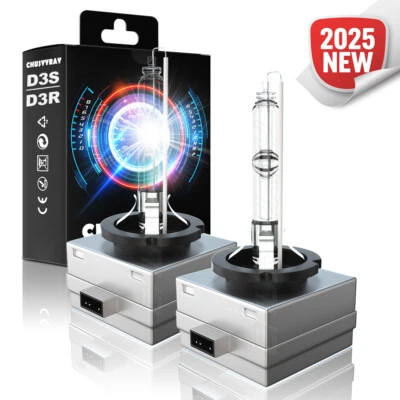 For Jaguar XJ 2011-2015 D3S Xenon HID Headlight Bulbs High/Low Beam White pair - Image 1 of 4