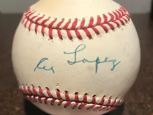 AL LOPEZ HOF Signed Autograph ROMLB Baseball Ball Brooklyn Dodgers Pirates JSA - Picture 1 of 3