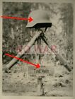 Wwii Original German Photo Elite Division Sturmmann Grave With Helmet