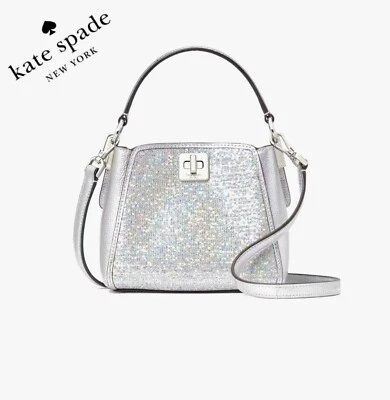🔥NWT KATE SPADE Phoebe Glitter Mini Top Handle Crossbody RP $319 - Image 1 of 4