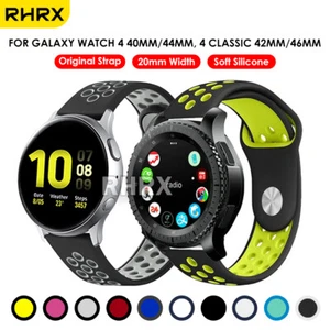 Bracelet de montre sport silicone pour montre Samsung Galaxy 7 6 5 4 classique 40/44/42/45/47 - Photo 1 sur 23