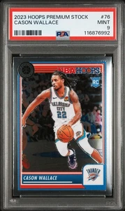 2023 HOOPS PREMIUM STOCK #76 CASON WALLACE (RC) PSA 9 MINT - Picture 1 of 2