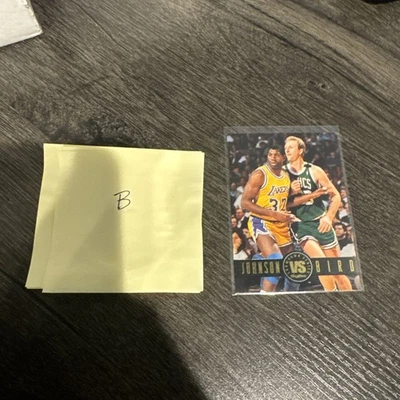 1993 Skybox Premium - Showdown Series Larry Bird, Magic Johnson #SS12 (B)  - Image 1 of 2