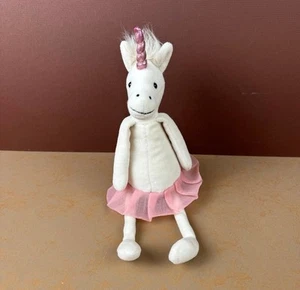 Jellycat Dancing Darcey Ballerina Einhorn 11 Zoll Tutu Plüsch weiß rosa klein - Bild 1 von 8