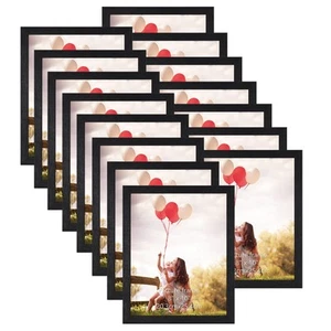 8x10 Picture Frame Set of 15, Black Picture Frames Display 8 by 10 Photo for ... - Picture 1 of 7