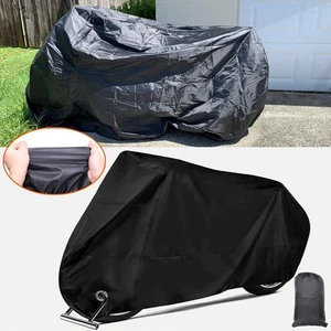 Black Motorcycle Cover Waterproof Heavy Duty XXXL For Harley Davidson Sportster - Picture 1 of 10