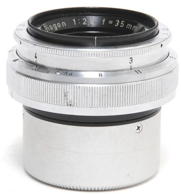 Zeiss West Biogon 2.8/35mm coupled for Rangefinder modified for Leica Screw Mou - Image 1 of 4