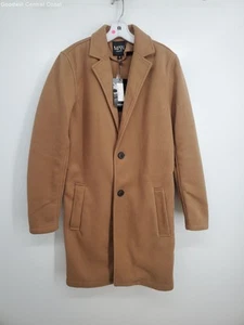 MAN Boohooman Men's Tan Trench Coat - Size S NWT - Picture 1 of 5