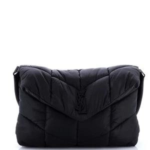 Saint Laurent Loulou Puffer Messenger Bag Quilted Econyl - Picture 1 of 6