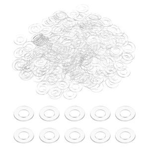240Stk M5 PVC-Unterlegscheiben,5mm ID,8mm AD,0,5mm dick,transparent - Bild 1 von 7