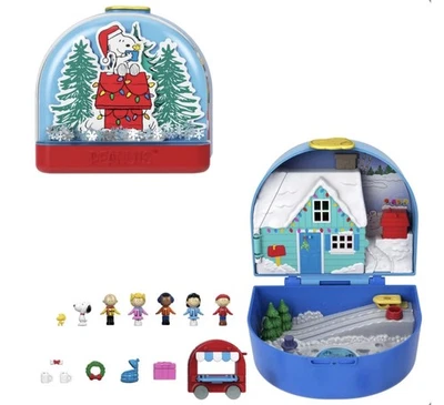 Polly Pocket x Peanuts Collector Compact Christmas  Holiday SNOOPY  - Bild 1 von 4