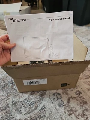 New 97-816 Ergotron scanner shelf, Vesa attach barcode scanner Bracket  - Image 1 of 3