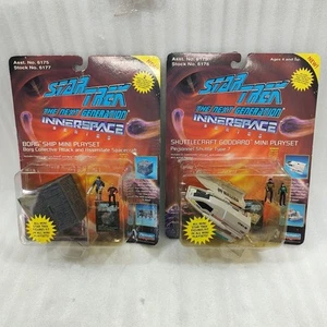 Playmates Star Trek Innerspace Series BORG SHIP MINI PLAYSET + Shuttlecraft Nuovo con scatola - Foto 1 di 15