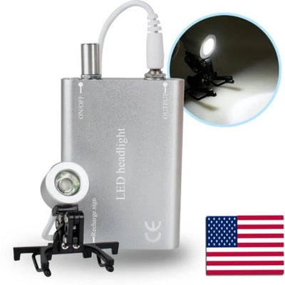 Farol de LED cirúrgico odontológico médico 5W com clipe uso de segurança - Imagem 1 de 4