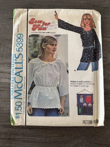 Top & Caddy Wall Craft Peasant S 10 12 McCalls 5399 Sewing Pattern UC VTG 70s - Picture 1 of 2