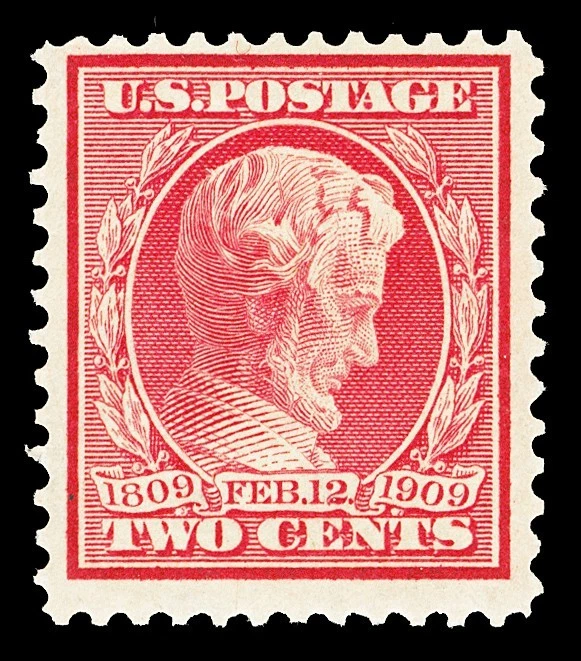 Scott 367 1909 2c Lincoln Perf 12 Issue Mint F-VF OG NH Cat $9.50 - Image 1 of 1