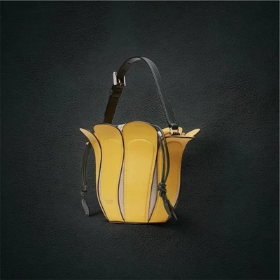 NWT Kate Spade Petal Flower Bucket Bag Yellow Morning Light Novelty Spring 2022 - Image 1 of 4