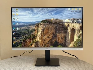 HP MONITOR 27mq 27" QUAD HD 2560 x 1440 Display IPS 5ms VGA HDMI SLIM TILT VESA - Picture 1 of 13