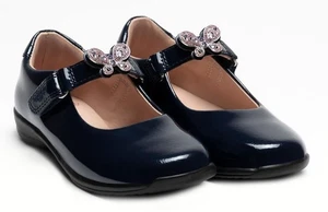 Lelli Kelly LK8423 Melody Interchangeable Butterfly Strap Shoes F FIT BluePatent - Picture 1 of 3