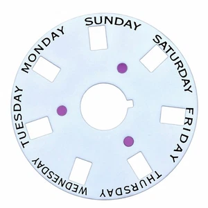DAY DISC FOR ROLEX PRESIDENT 18038 18039 18046 18048 18049 MOVEMENT 3055 WHITE - Picture 1 of 2