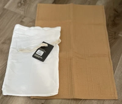 HERRAJES DE RESTAURACIÓN 14x22 SLOANE MADERA FARSA CAMELLO NUEVO En BOLSO Foto 1 de 4