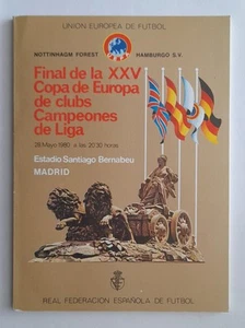 Nottingham Forest v Hamburg 1980 European Cup Final Programme Great Condition - Picture 1 of 8