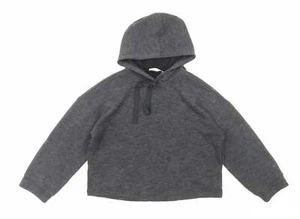 Suéter con capucha para mujer Mango gris poliéster talla M - Imagen 1 de 12