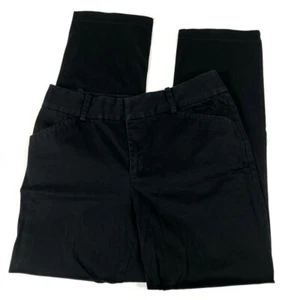 American Living Black Classic Slim Leg Cotton Pants 12 - Picture 1 of 4