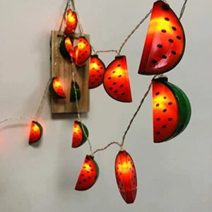 10 LED Battery Operated String Light with Watermelon - Warm White - Picture 1 of 9