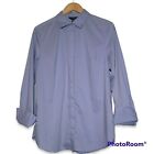 The Limited Medium Button Front Shirt  Blue Flip Cuffs  Collared Casual Career